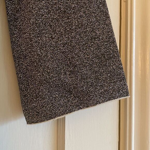 NWT Great American Bell Sleeve Silver Metallic Mini Dress Size 2 Medium - Picture 9 of 16